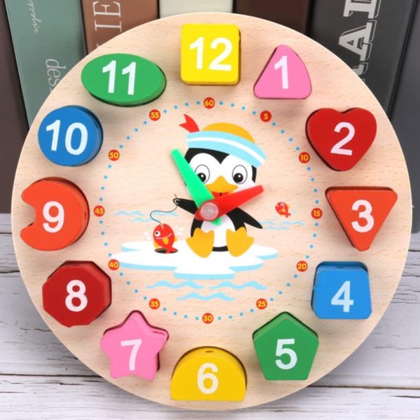 Wooden Teacher Clock