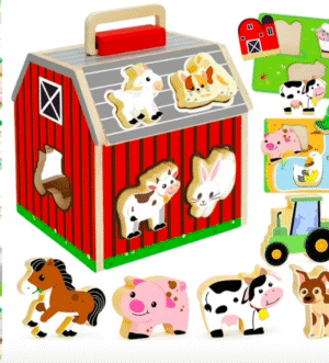 Wooden Barn Farm Toy