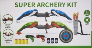 LED Light Up Archery Toy Bow and Arrow Bundle